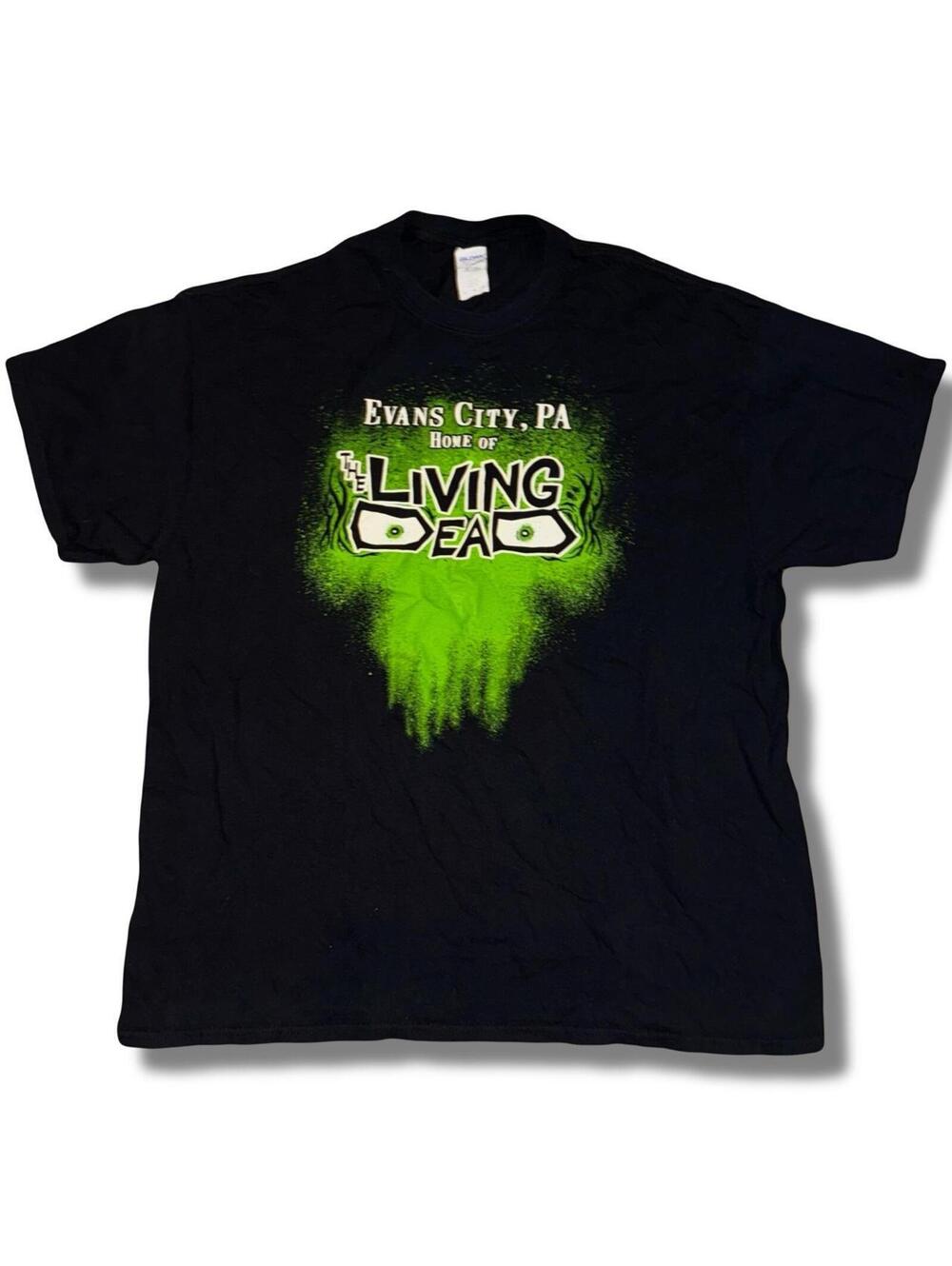 Vintage Y2K Evans City PA Home of The Living Dead shirt - Size XL